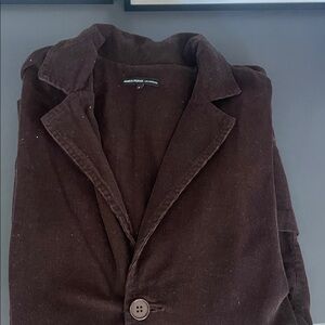 James Perse Men's Dark Brown Corduroy Jacket